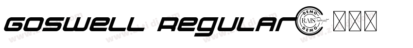 Goswell Regular字体转换